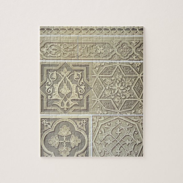 Quebra-cabeça O azulejo árabe projeta (o litho da cor) (Vertical)