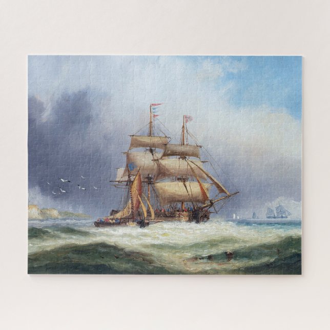 Quebra-cabeça O barco piloto da Ilha de Wright, 1887 (Horizontal)