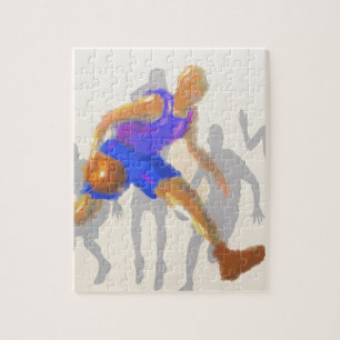 Quebra-cabeça O basquetebol move a arte