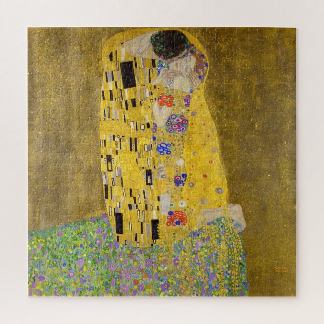 Quebra-cabeça O Beijo de Gustav Klimt (Vertical)