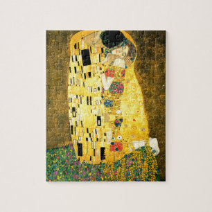 Quebra-cabeça O Beijo de Gustav Klimt Art Nouveau