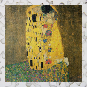 Quebra-cabeça O Beijo de Gustav Klimt, Arte Nova Antiga