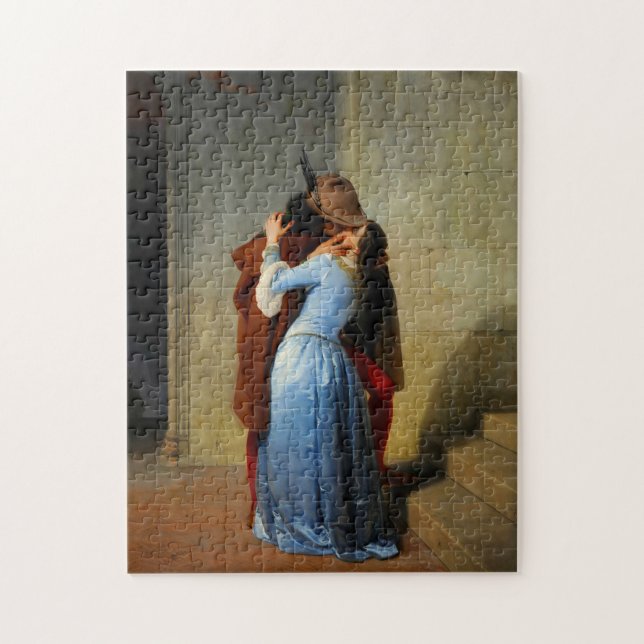 Quebra-cabeça O Beijo Francesco Hayez (Vertical)
