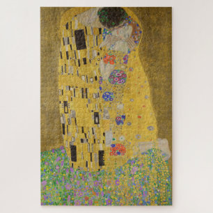 Quebra-cabeça O Beijo, Pintura a Óleo Art Nouveau, Gustav Klimt