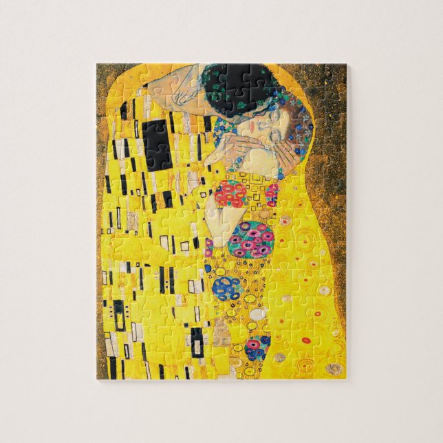 Quebra-cabeça O beijo por Gustavo Klimt (Vertical)