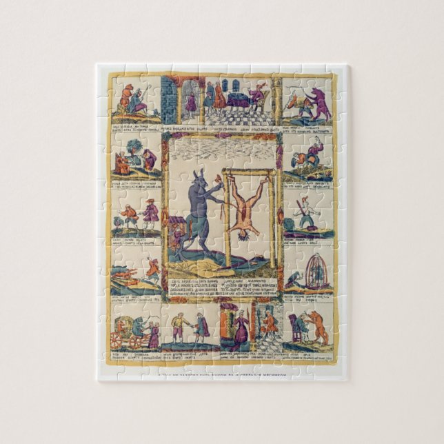 Quebra-cabeça O boi prefere ser um carniceiro, russo, tarde 18o (Vertical)