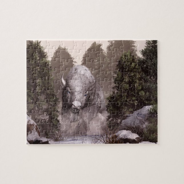 Quebra-cabeça O búfalo branco (Horizontal)