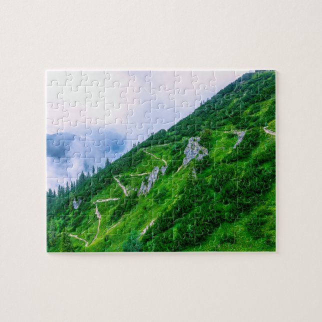 Quebra-cabeça O caminho íngreme na montanha (Horizontal)