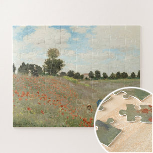 Quebra-cabeça O Campo Poppy perto do Argenteuil por Claude Monet