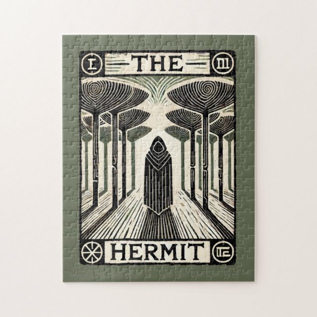 Quebra-cabeça O Cartão Hermit Tarot (Vertical)