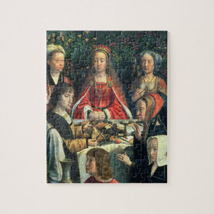 Quebra-cabeça O casamento em Cana, detalhe da noiva e do surr