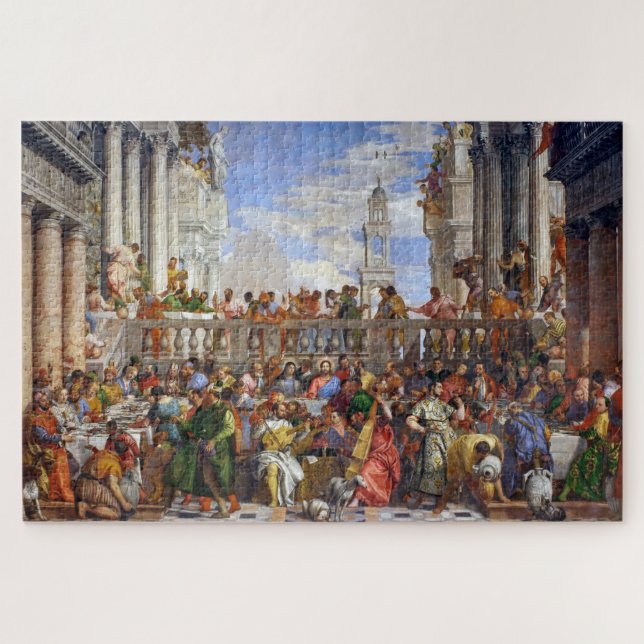 Quebra-cabeça O Casamento em Cana | Paolo Veronese | (Horizontal)