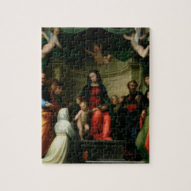 Quebra-cabeça O casamento místico de St. Catherine de Siena com (Vertical)