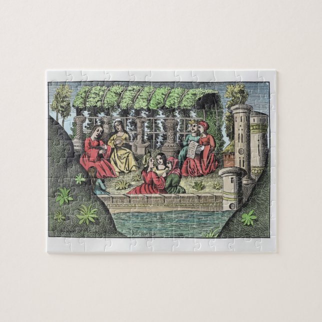 Quebra-cabeça O castelo de Alamond e de seus encantamentos, de ' (Horizontal)