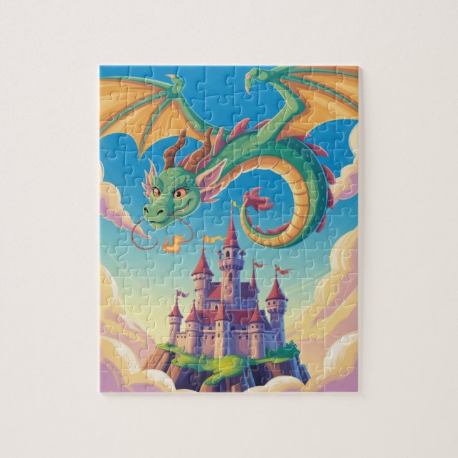 Quebra-cabeça O Castelo de Puzzle dos dragões (Vertical)
