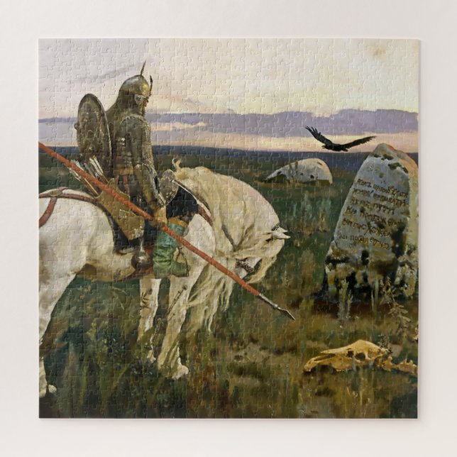 Quebra-cabeça “O Cavaleiro na Encruzilhada” por Victor Vasnetsov (Vertical)
