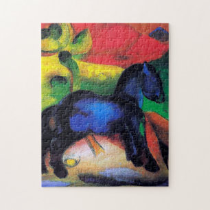 Quebra-cabeça O cavalo azul de Franz Marc