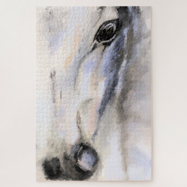 Quebra-cabeça O Cavalo Branco - Pintura (Vertical)