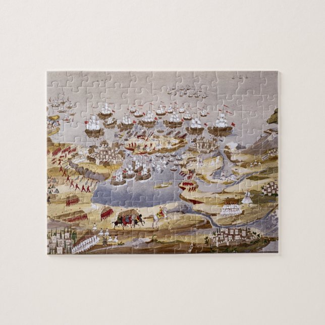 Quebra-cabeça O cerco e a batalha naval, chapeiam 13 'de H (Horizontal)