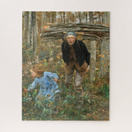 Quebra-cabeça O Coletor de Lenha - Jules Bastien-Lepage, 1881  