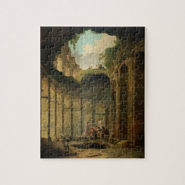 Quebra-cabeça O Colosseum, Roma (óleo em canvas) (Vertical)