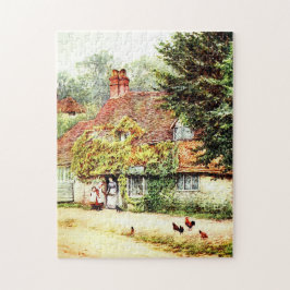 Quebra-cabeça O Compro de Peixes Haslemere por Helen Allingham
