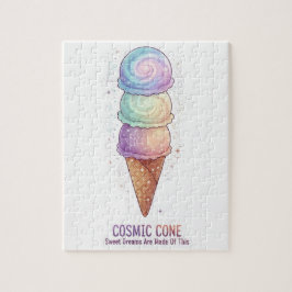 Quebra-cabeça O Cone Cósmico | Sorvete Galáxia