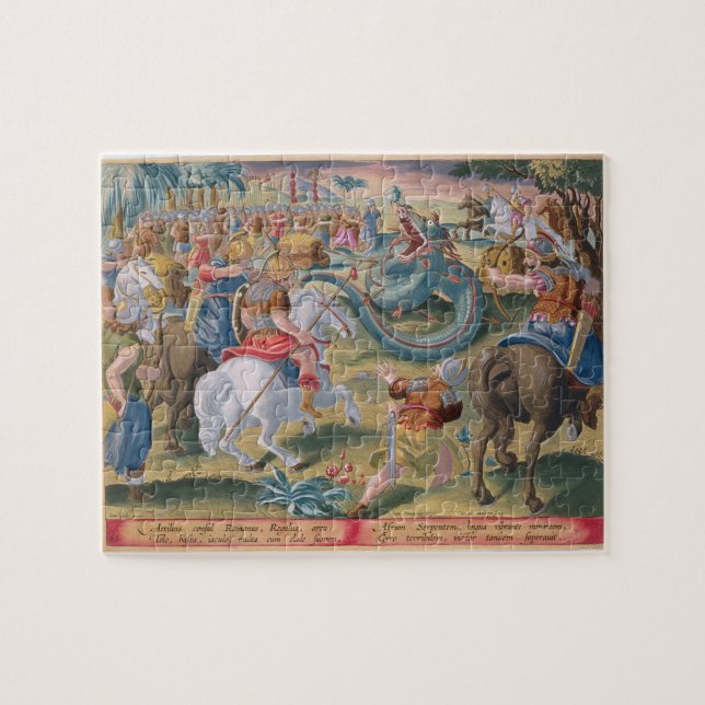 Quebra-cabeça O cônsul romano Atilius Subdues o Serpe africano (Horizontal)