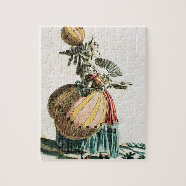 Quebra-cabeça O Coquette do vôo, c.1784 (gravura da cor) (Vertical)