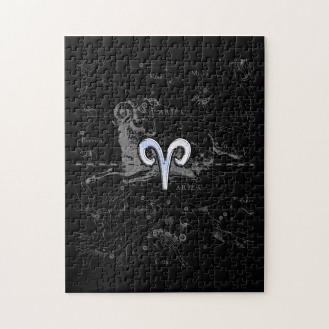 Quebra-cabeça O cromo gosta do símbolo do zodíaco do Aries em (Vertical)