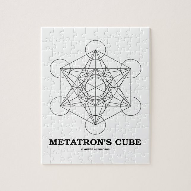 Quebra-cabeça O cubo de Metatron (geometria sagrado) (Vertical)