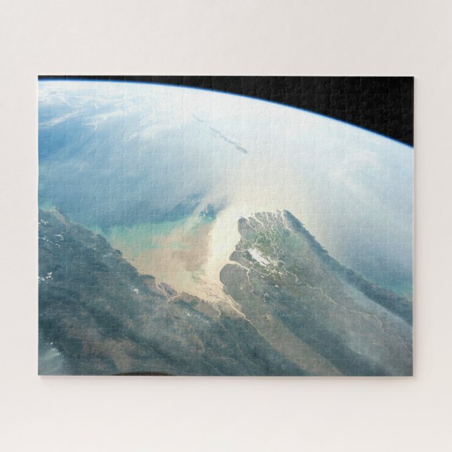 Quebra-cabeça O Delta Do Rio Irrawaddy Na Birmânia (Myanmar). (Horizontal)