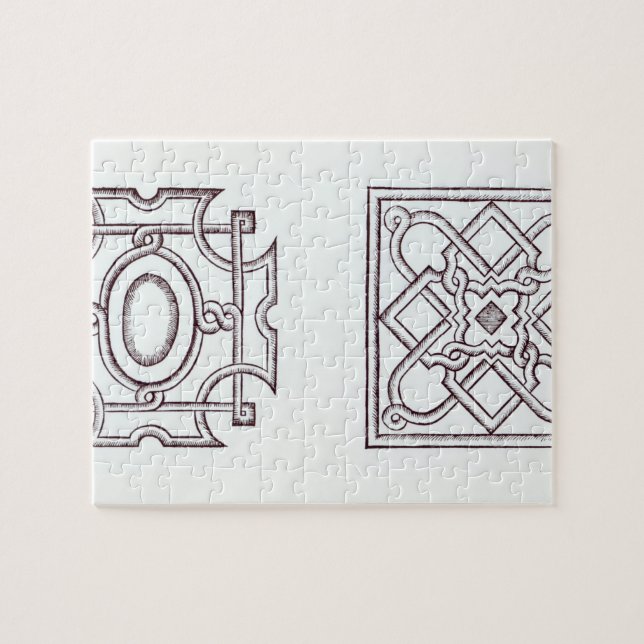 Quebra-cabeça O design para um nó jardina, 'da casa de campo (Horizontal)