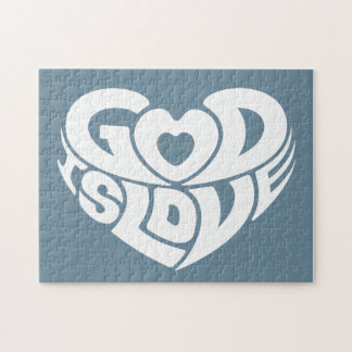 Quebra-cabeça O deus cristão legal é escritura do verso da