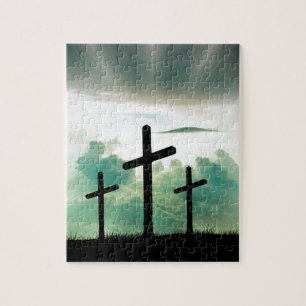 Quebra-cabeça O deus transversal Jesus da fé do cristo nubla-se