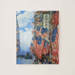 Quebra-cabeça O dia 4 de julho de Childe Hassam