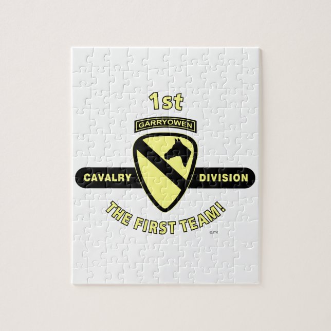 Quebra-cabeça ø DIVISÃO da CAVALARIA "A PRIMEIRA EQUIPE " (Vertical)