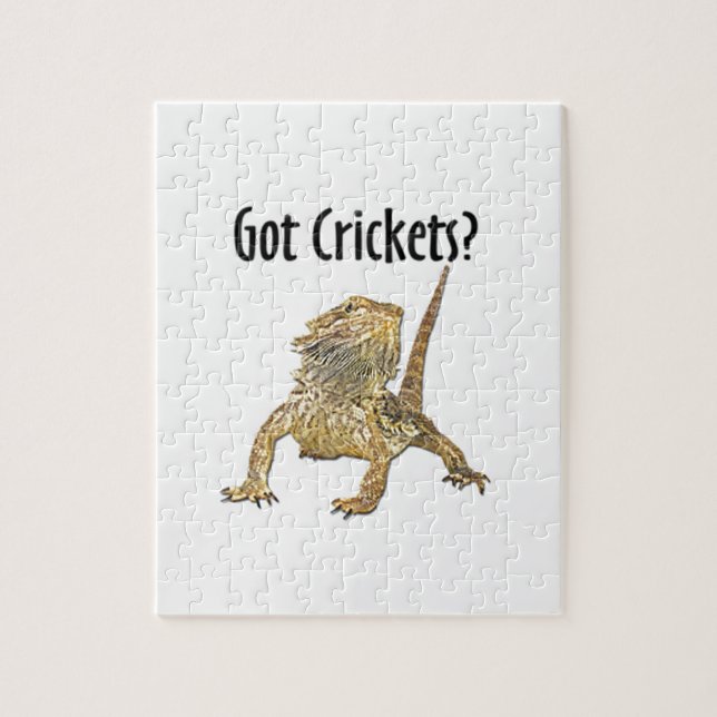 Quebra-cabeça O dragão farpado obteve grilos (Vertical)