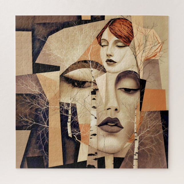 Quebra-cabeça O Eco de “Virelle” – Um Retrato Abstrato (Vertical)