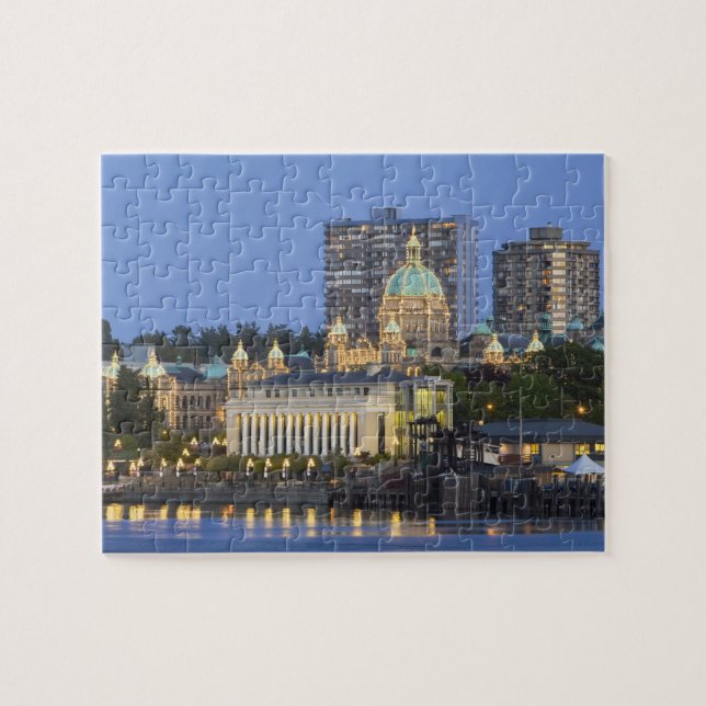 Quebra-cabeça O edifício do Parlamento iluminado por dentro (Horizontal)