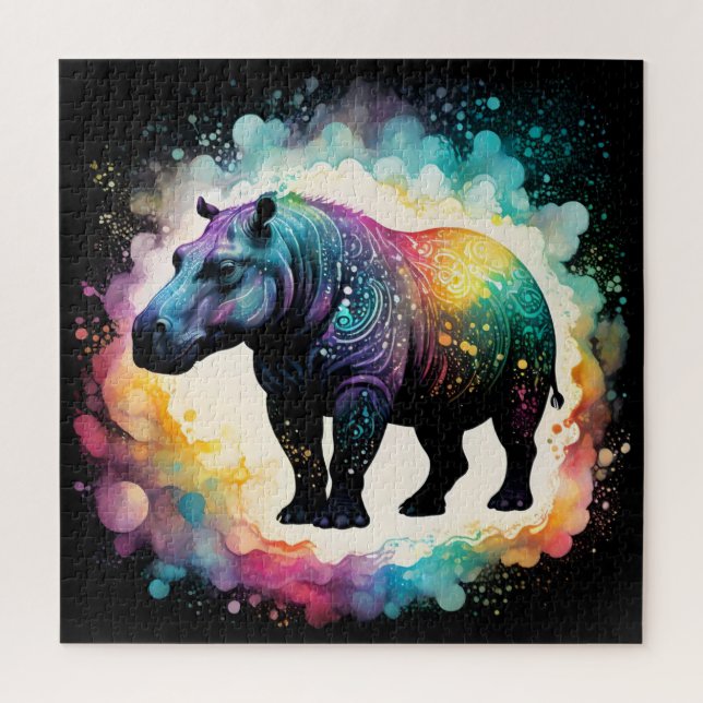 Quebra-cabeça O Espectral Hippo: Uma Viagem Holográfica (Vertical)