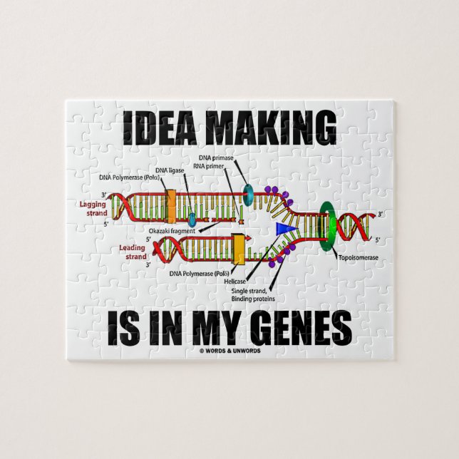 Quebra-cabeça O Fazer Idea Está em Meus Genes (Replicação De DNA (Horizontal)