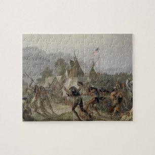 Quebra-cabeça O forte Mackenzie, o 28 de agosto de 1833, chapeia