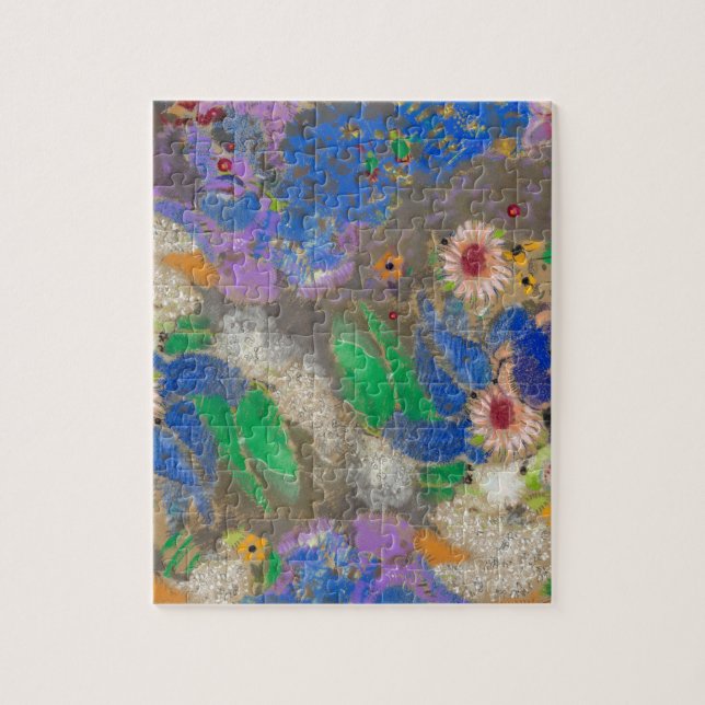 Quebra-cabeça O fundo de abstrato de Odilon Redon. (Vertical)