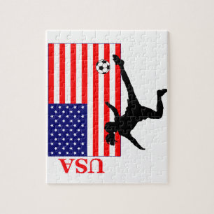 Quebra-cabeça O futebol EUA das mulheres