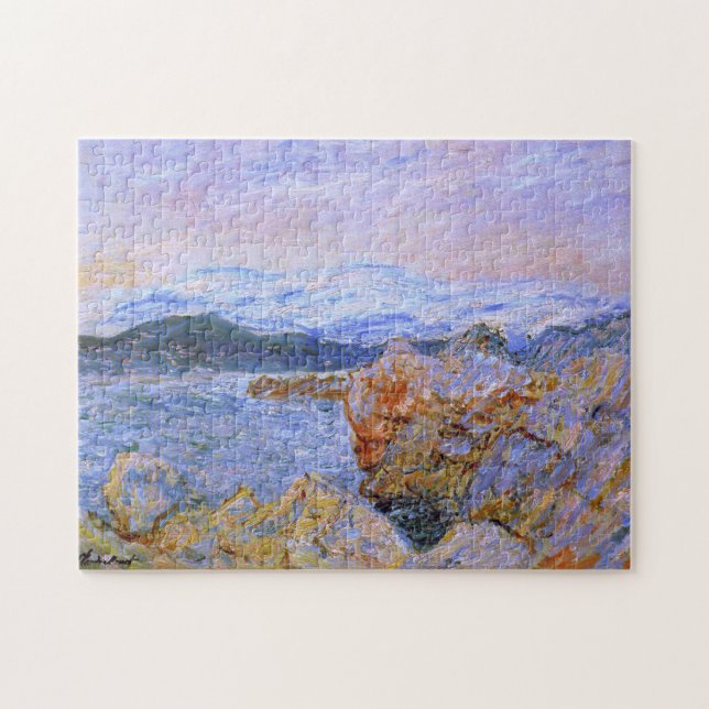 Quebra-cabeça O golfo Juan em Antibes Monet Fine Art (Horizontal)