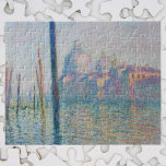 Quebra-cabeça O Grande Canal de Claude Monet<br><div class="desc">O Grande Canal (1908) de Claude Monet é uma pintura de arte vintage impressionismo que apresenta os Papais noeis Maria della Salute do centro do canal, você pode ver os polos de gondola saindo da água e alcançando o céu. Sobre o artista: Claude Monet foi fundador do movimento de pintura...</div>