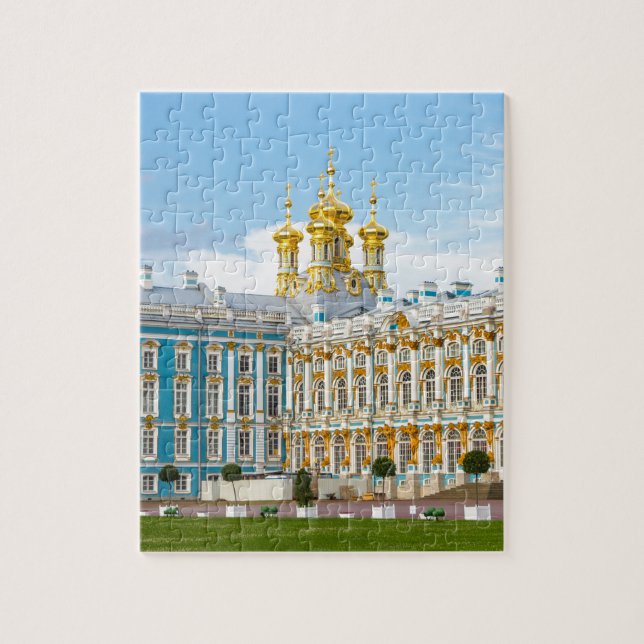 Quebra-cabeça O grande palácio Tsarskoye Selo de Catherine (Vertical)