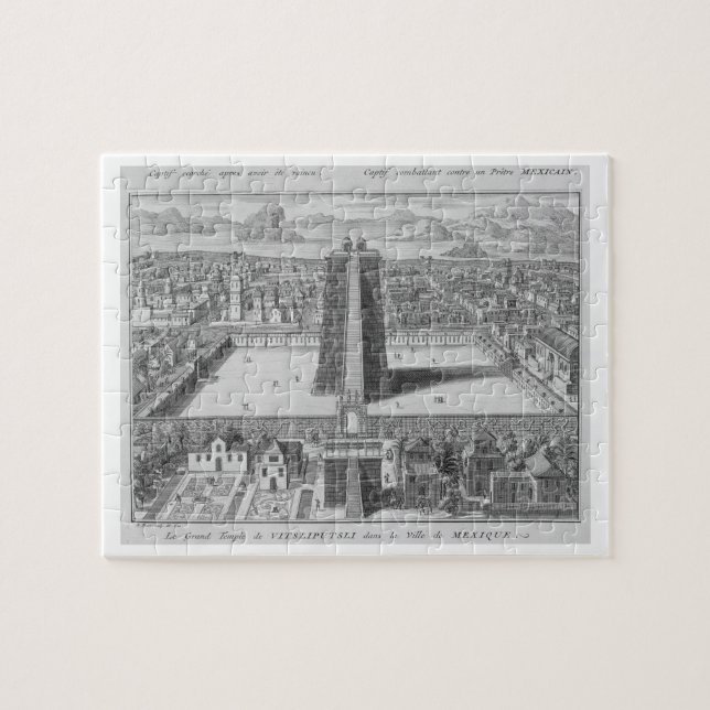 Quebra-cabeça O grande templo de Vitsliputsli em Cidade do (Horizontal)