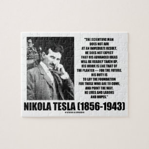 Quebra-cabeça O homem científico de Nikola Tesla não aponta